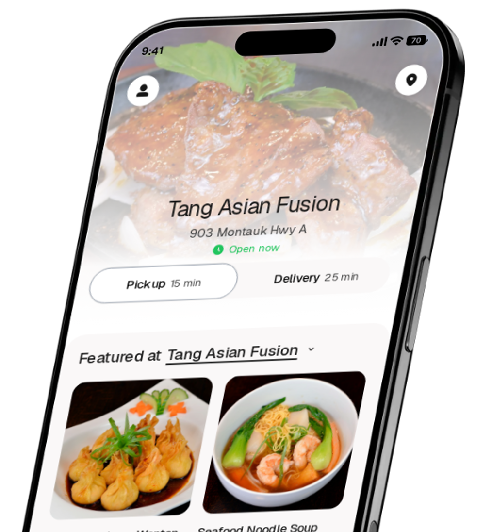 Tang Asian Fusion app preview